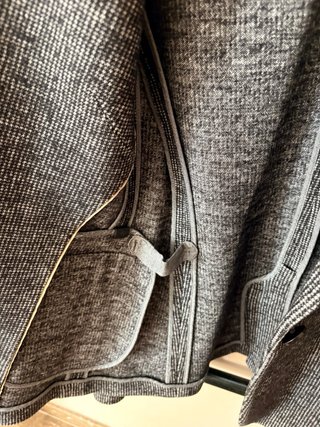 Americana Massimo Dutti Gris y Negro