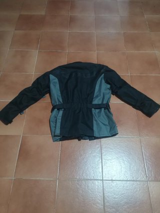 Chaqueta Moto Talla L Negra y Gris