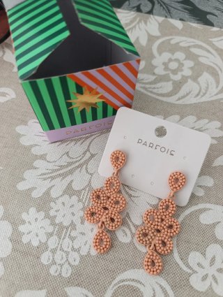 Pendientes Parfois rosa carne
