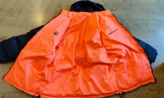 Anorak reversible FCBarcelona azul y naranja
