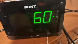 Radio Reloj Sony Negro/Plata