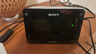 Radio Reloj Sony Negro/Plata