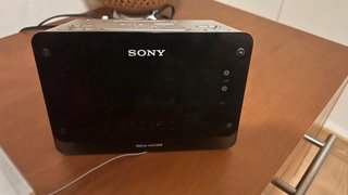 Radio Reloj Sony Negro/Plata