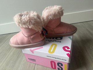 Botas niña Conguitos rosas con pelo