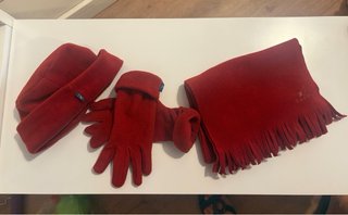 Conjunto gorro, guantes y bufanda forro polar