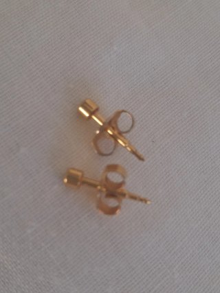 Pendientes bebé  con circonita