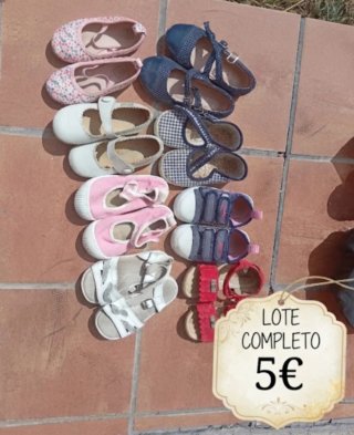 Lote zapatillas niña T23 y T24
