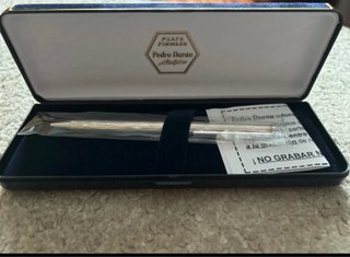 Pedro Durán Bolígrafo Plata Firmada Espronceda