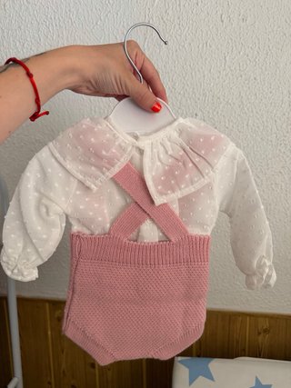 Conjunto primera puesta bebé rosa 0 meses