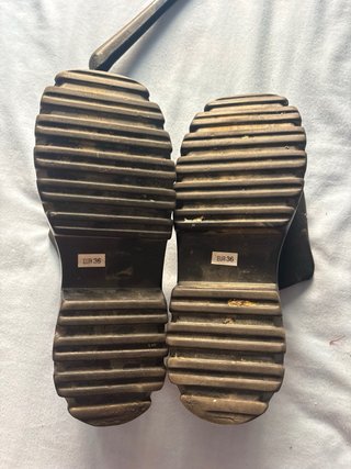 Sandalias de plataforma negras