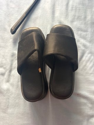 Sandalias de plataforma negras