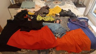 Lote Ropa Mujer Negra y Roja