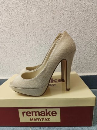 Zapatos de tacón Marypaz efecto serpiente