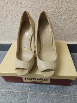 Zapatos de tacón Marypaz efecto serpiente