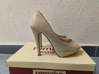 Zapatos de tacón Marypaz efecto serpiente