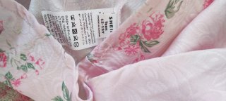 Vestito rosa floreale