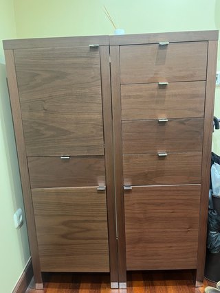 Armario Almacenamiento y Zapatero Madera