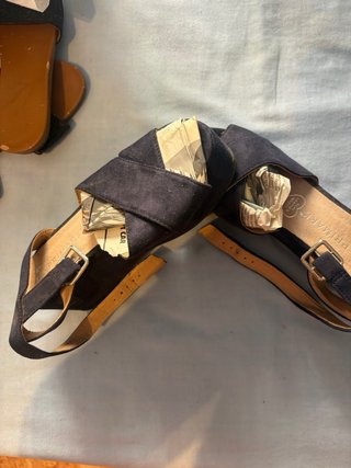 Sandalias plataforma negra Primark
