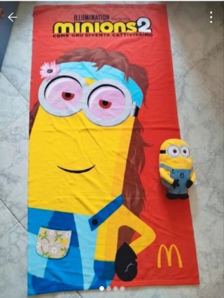 Asciugamano Minions 2 + Peluche
