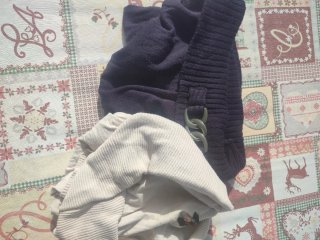 Lote 2 jerséis manga larga morado y beige