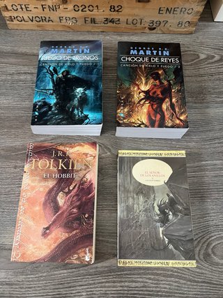 Libros Juego de tronos y el Señor de los Anillos