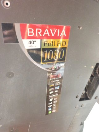 Televisor Sony Bravía Negro 40 ``