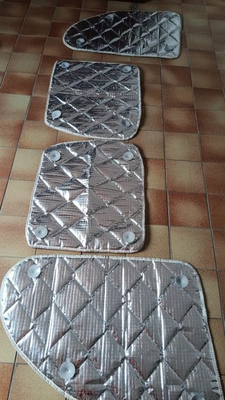 Juego aislantes térmicos furgoneta Caravelle larga