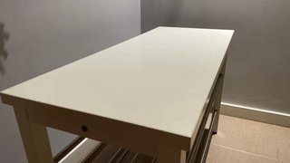 Banco recibidor Ikea Tjusig blanco