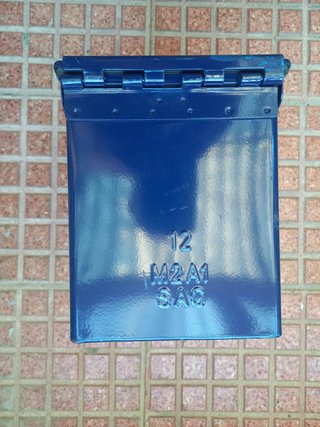 Caja azul estanca hermética munición vacía