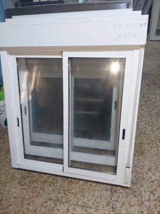 3 ventanas correderas blancas