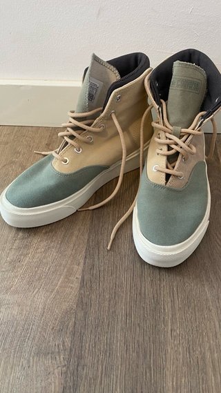 Zapatilla Converse Skid Grip Hi Beige/Verde
