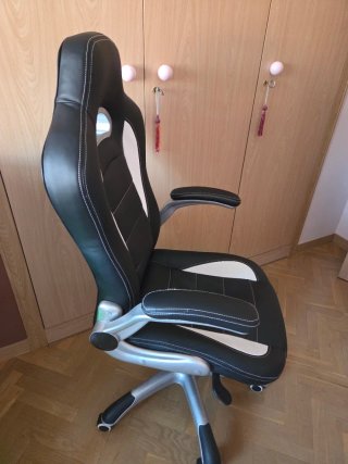 Silla Gamer Negra y Blanca