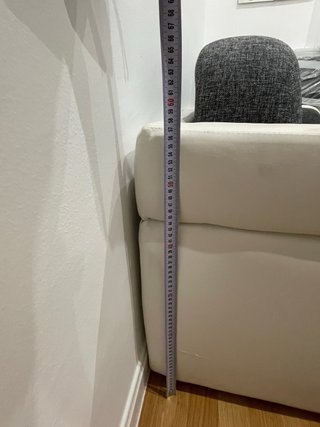 Sofá Cama Gris y Blanco