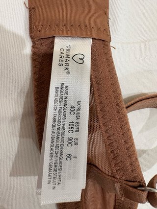 Sujetador encaje Primark 105C marrón
