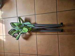 Silla plegable exterior verde