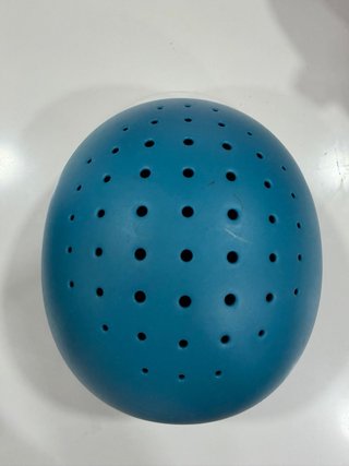 Casco equitación Fouganza azul y blanco