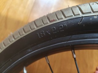 Rueda BMX 18x2.4