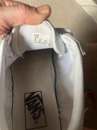 Zapatillas Vans de cuero blanco