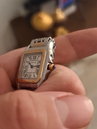 Reloj Cartier Pulsera dorado y Plata