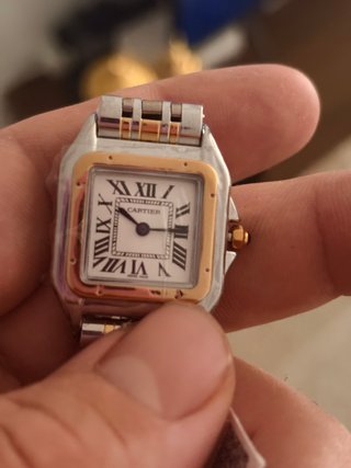 Reloj Cartier Pulsera dorado y Plata