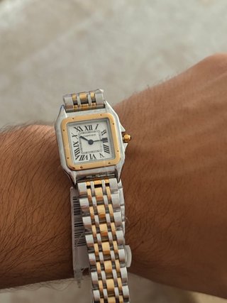 Reloj Cartier Pulsera dorado y Plata