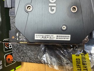 Tarjeta Gráfica Gigabyte Geforce GTX 1050 OC 6G