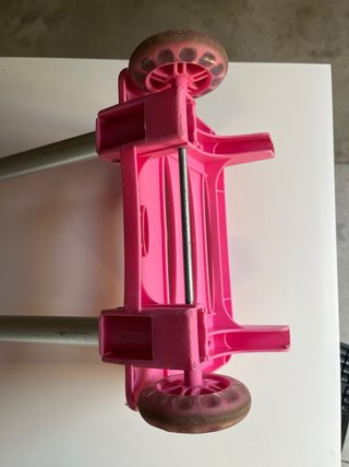 Porta mochila Rusol rosa y plateado