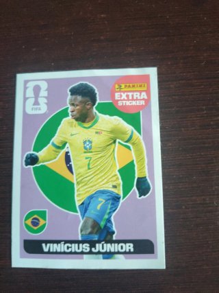 Cromo Vini Jr. Extra Sticker Mundial Panini