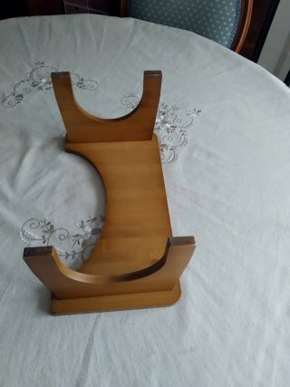 Taburete para inodoro de madera