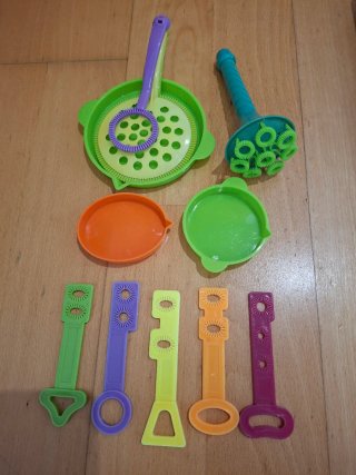 Kit Juguetes Playa Arena Magica Burbujas Helados