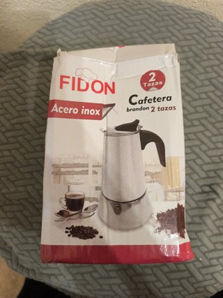 Cafetera FIDON Acero Inox 2 Tazas