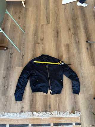 Chaqueta Bomber Stradivarius Azul Marino, Fina