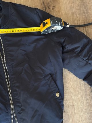 Chaqueta Bomber Stradivarius Azul Marino, Fina