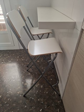 2 Taburetes altos Ikea Franklin plegables